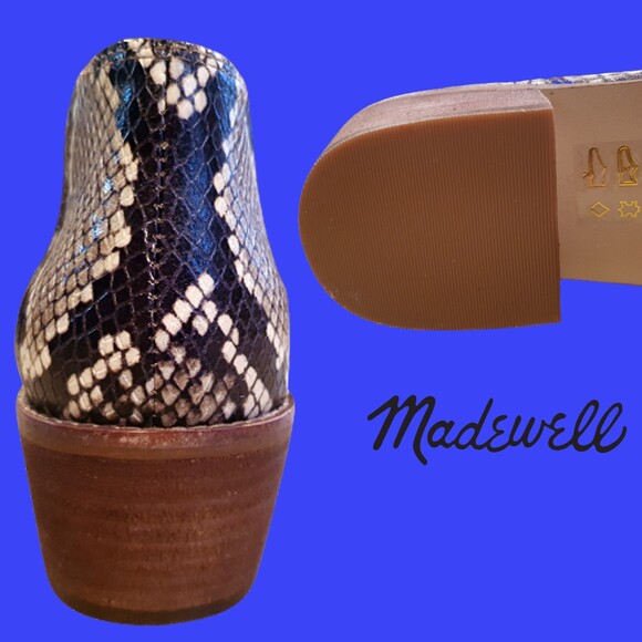 Madewell Snake Print Ankle Boots - Picture 4 of 10